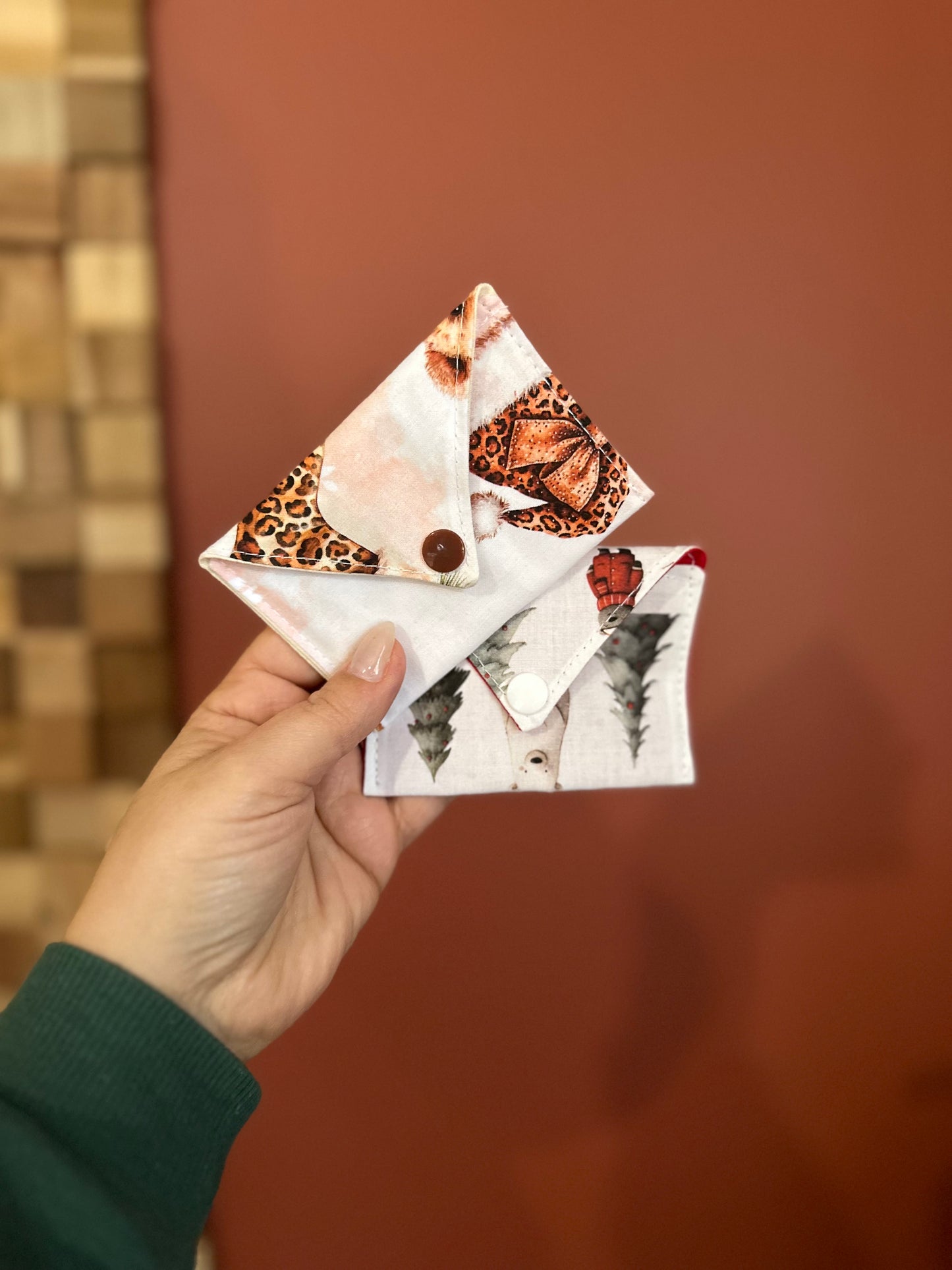 Pochette en tissu pour Carte Cadeau – Édition Noël | Fait main