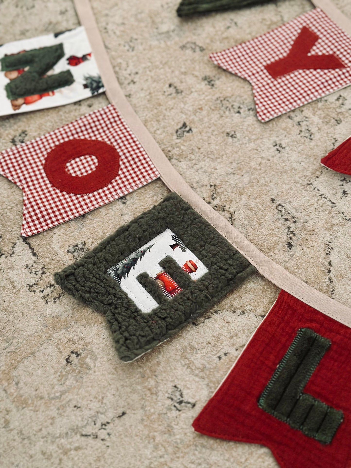 Guirlande de Noël – Collection Magie d’Hiver | Léopard ou Train Rouge | Joyeux Noël ou Décor