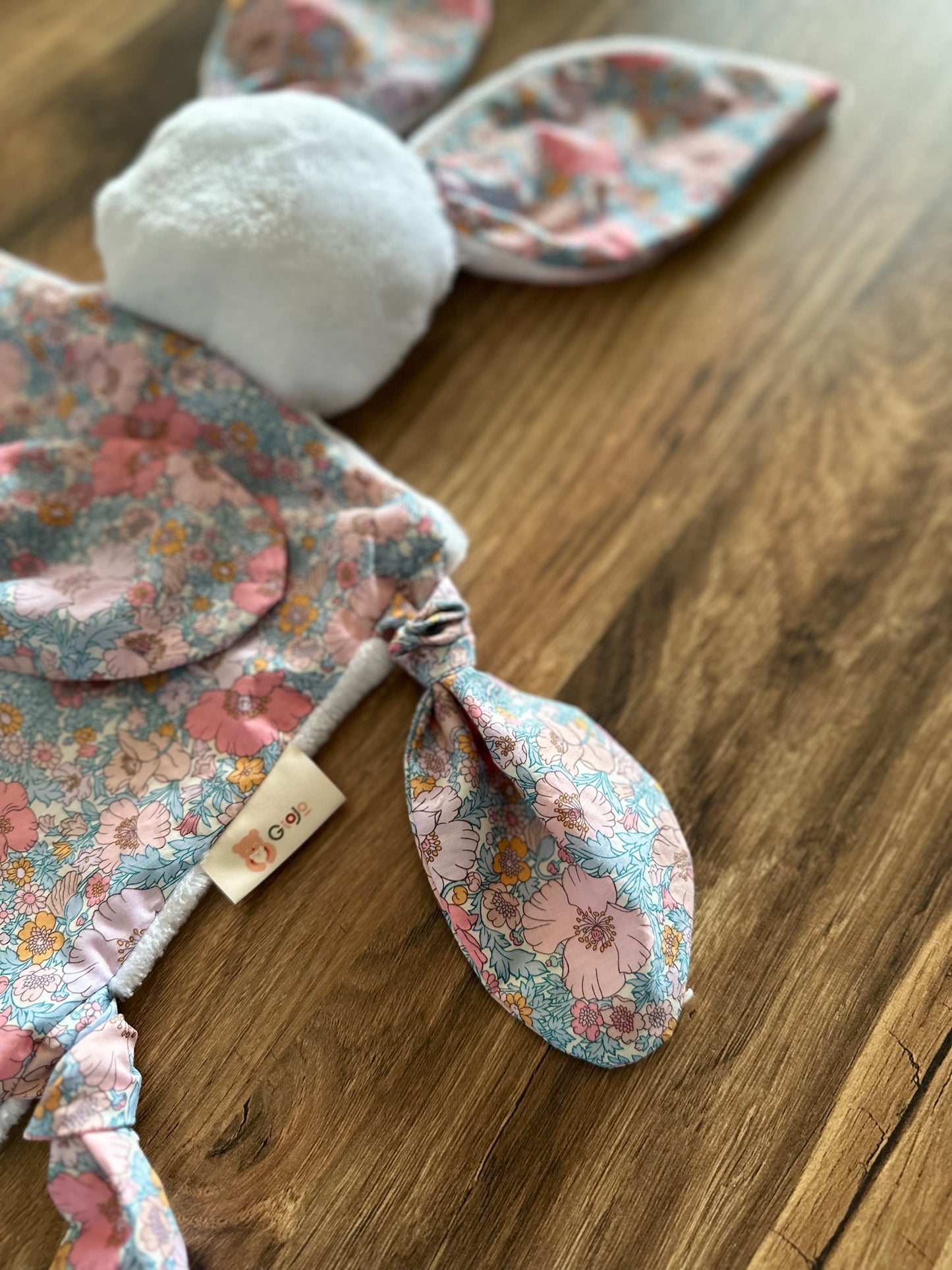 Doudous Voili & Voilou Liberty Mauve et rose – Compagnons faits main pour petits aventuriers
