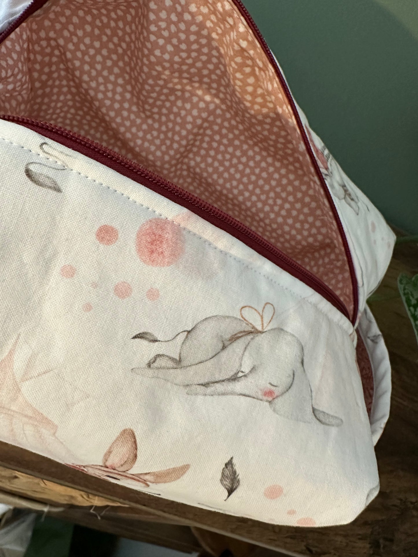 Trousse rectangulaire avec poignée - Plume
