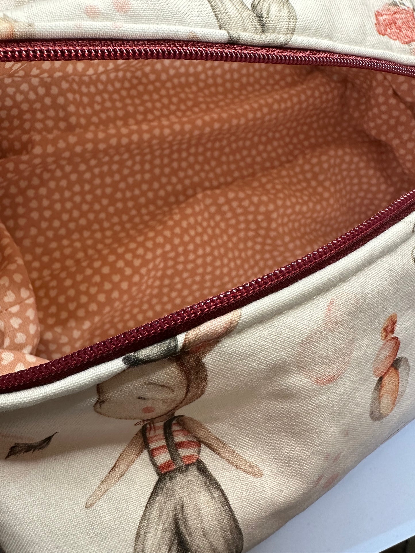Trousse rectangulaire avec poignée - Plume