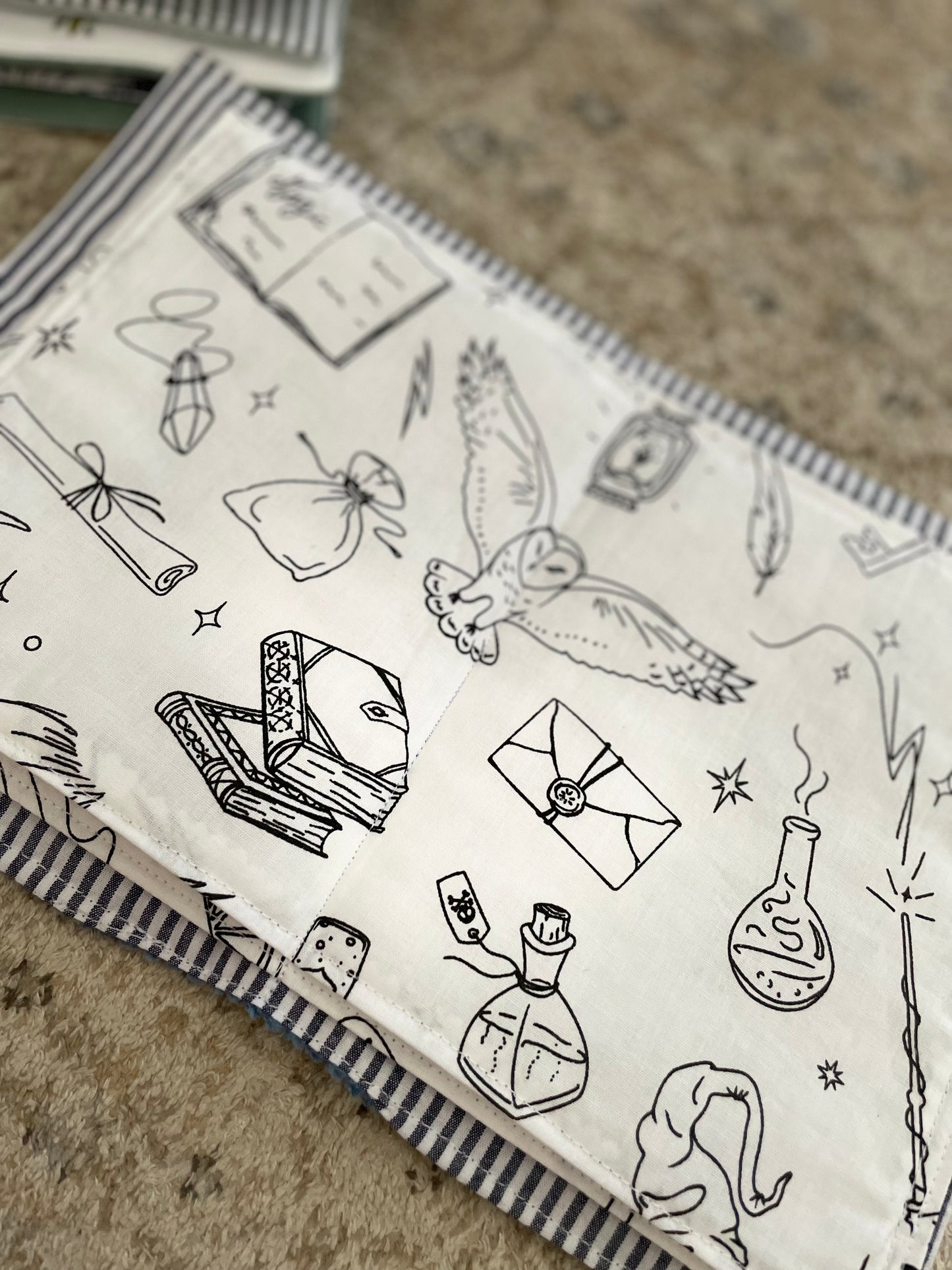 Blue washable coloring book