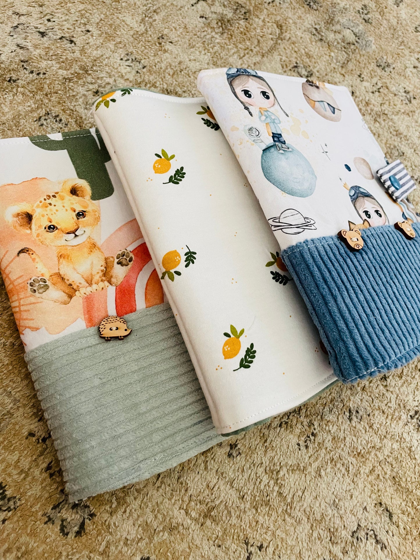 Blue washable coloring book