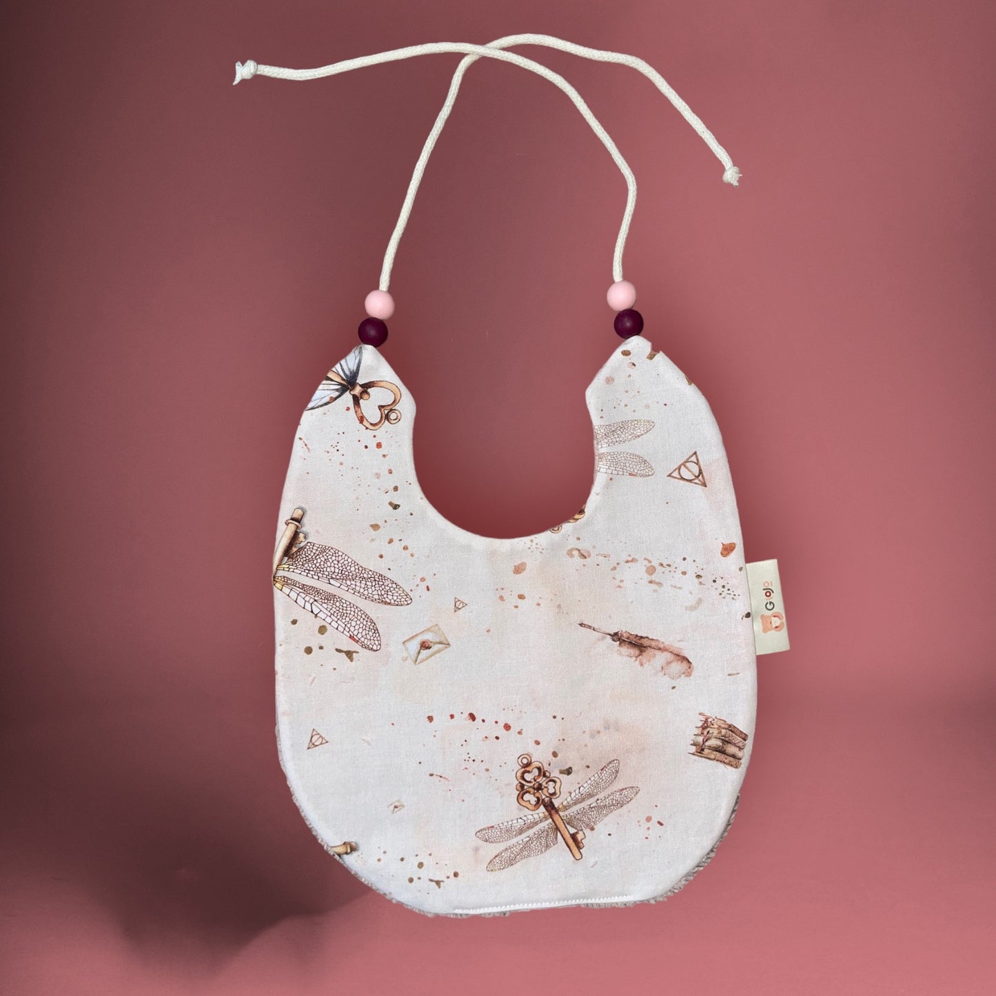 9 3/4 drawstring bib