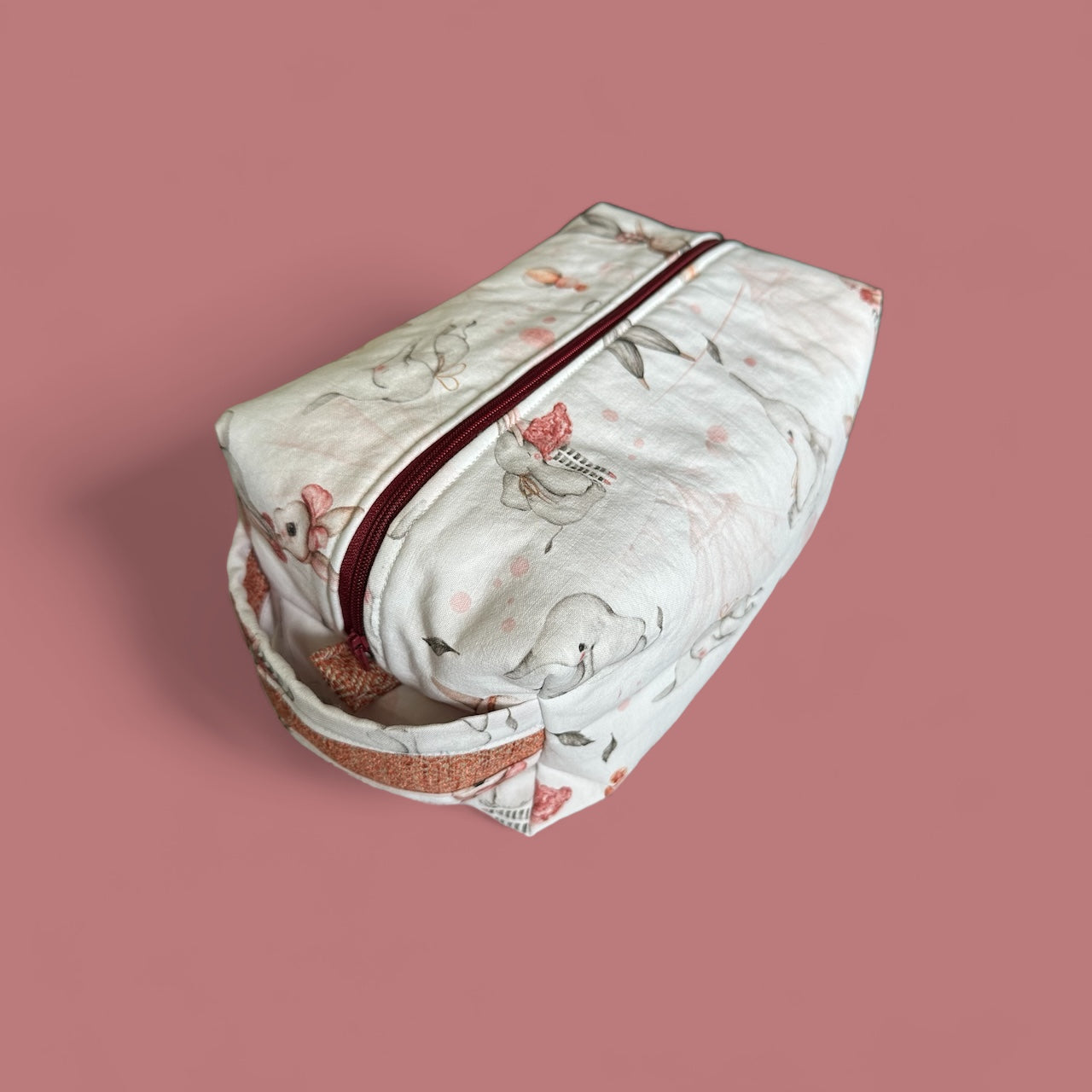 Trousse rectangulaire avec poignée - Plume