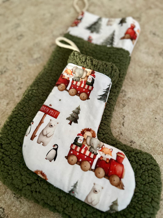 Chaussettes de Noël – Collection Magie d’Hiver | Enfant & Adulte | Cerf ou Train