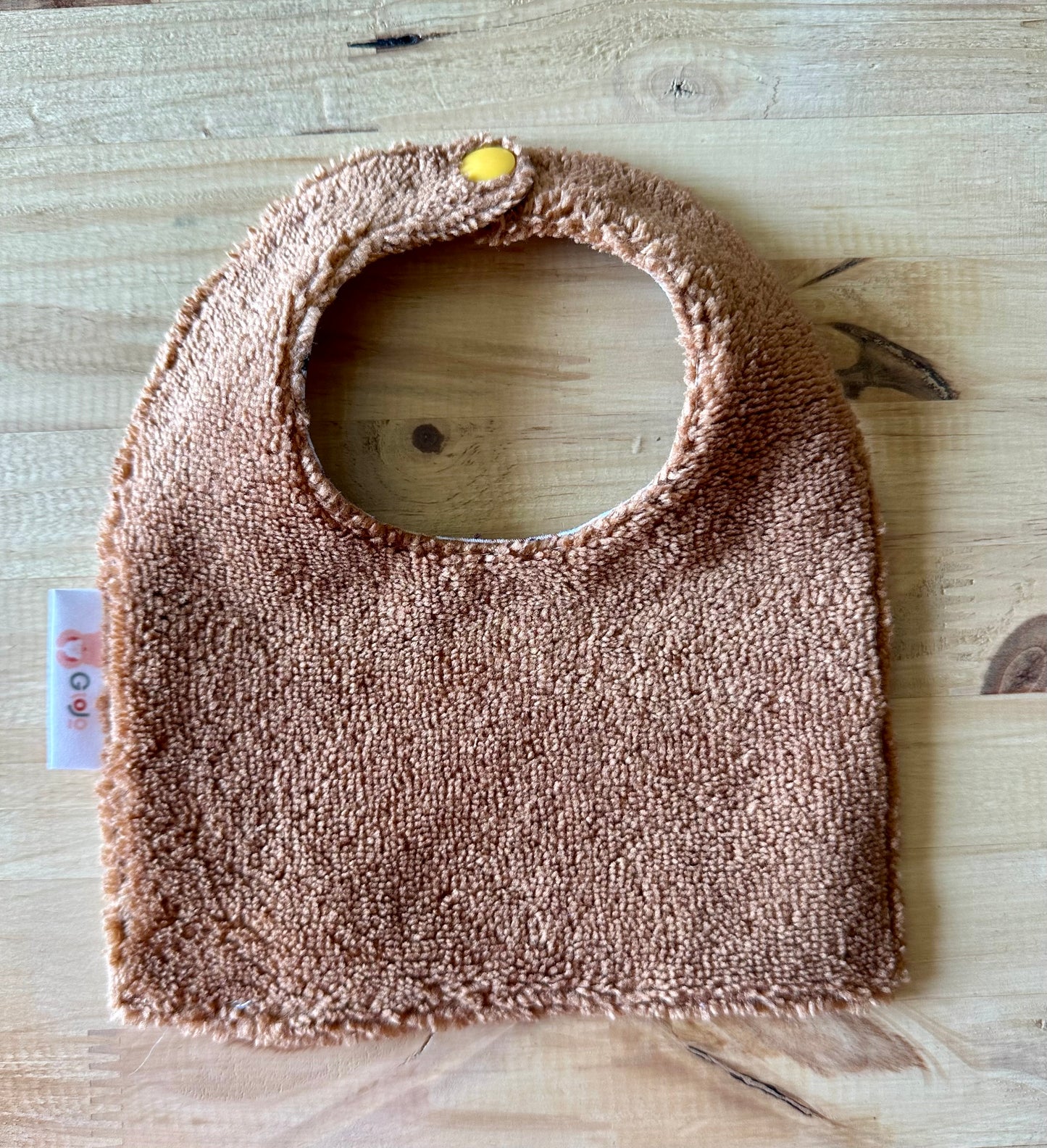 Bavoir bébé naissance Animaux ballon   – Petit format tout doux (0-3 mois)
