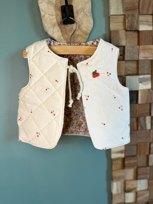 Cherry reversible vest